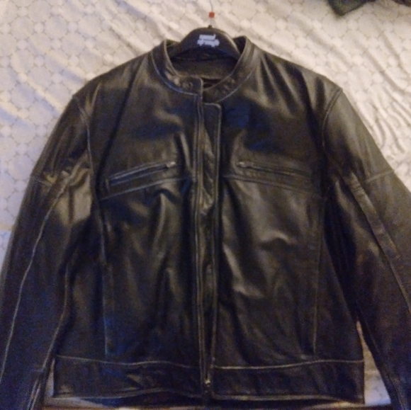 Men's large leather jacket - Picture 1 of 2